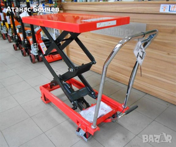 нови ножични платформени колички , снимка 1 - Друго търговско оборудване - 36651549
