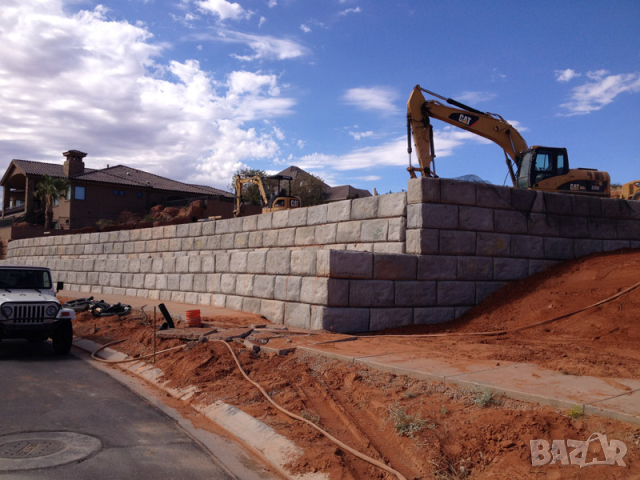 Голям бетонен БЛОК за Подпорна стена "LEGO"  плътни и много-големи бетонни блокове ЛЕГО , снимка 8 - Други - 42060822