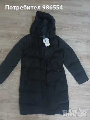 Ново зимно яке гъши пух черно дълго размер S Lcwaikiki 