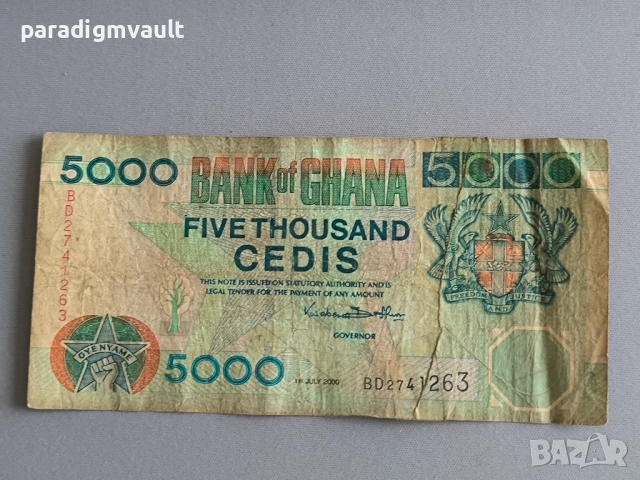 Банкнота - Гана - 5000 седи | 2000г.