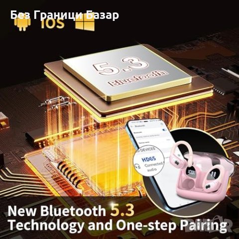 Нови Bluetooth 5.3 слушалки Безжични Водоустойчиви Earbuds за музика, снимка 6 - Bluetooth слушалки - 43134985