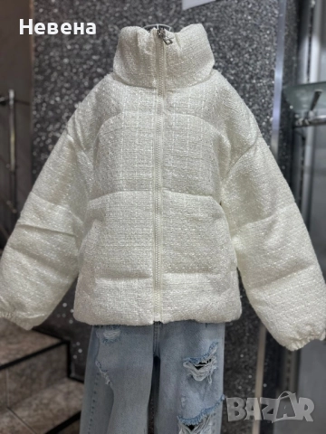 Зимно яке букле 2 цвята, снимка 2 - Якета - 52089522