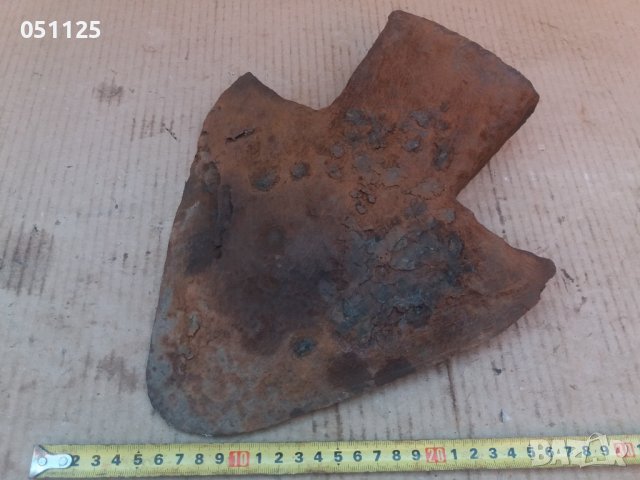 кован масивен възрожденски лемиш, рало, плуг , снимка 2 - Антикварни и старинни предмети - 37340733