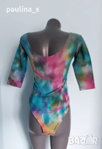 Два броя / Цветно и черно боди, българско производство / универсален размер , снимка 6 - Блузи с дълъг ръкав и пуловери - 48666388