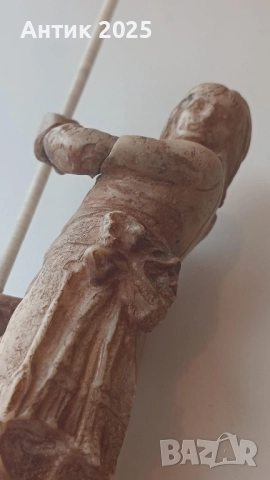 Френски революционер с флаг — резбована фигурка от кост, Франция, края на XVIII век, снимка 7 - Антикварни и старинни предмети - 52841852