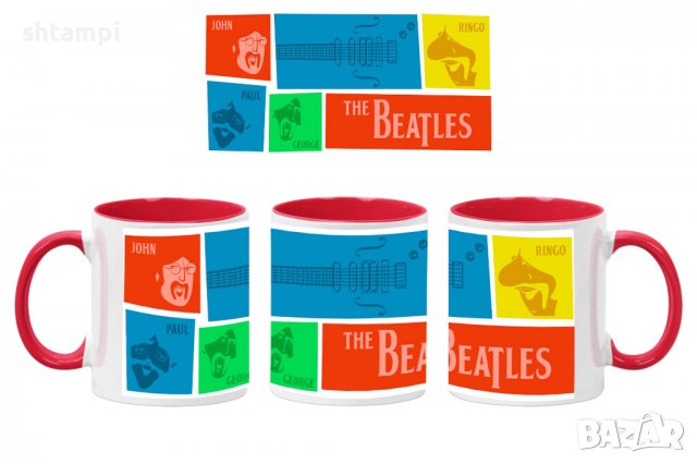 Чаша Beatles 10,,Керамична Чаша, Кафе Чай, Игра,Изненада,Подарък,Повод,Празник,Рожден Ден, снимка 5 - Чаши - 38508483