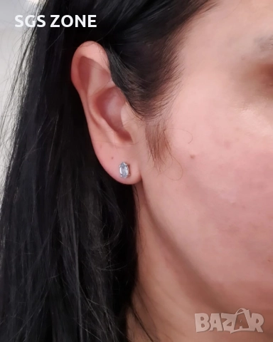 Сребърни обеци с топаз, гранат, аметист, перидот, цитрин и други естествени камъни, снимка 11 - Обеци - 52277792