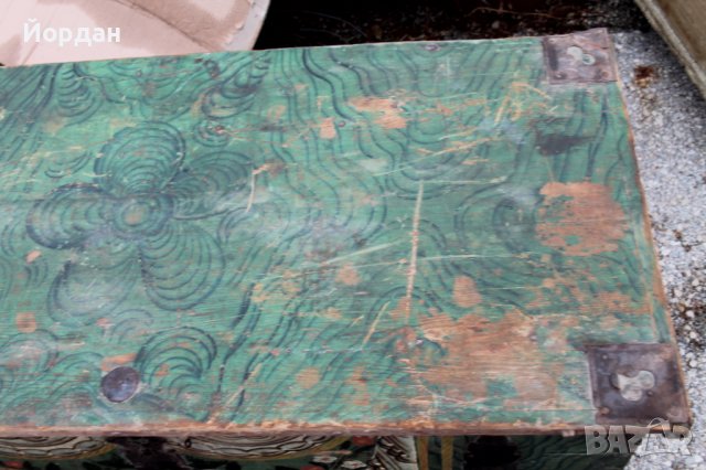 Стар сандък за чеиз датиран 1899 година , снимка 5 - Антикварни и старинни предмети - 43184760