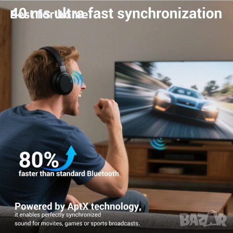 Bluetooth 5.3 жак за предавател, 2 в 1 Airfly Bluetooth, снимка 5 - Други - 53174245