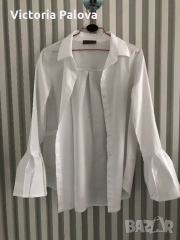 Италианска бяла риза SLEEK CHIE, снимка 3 - Ризи - 28821547