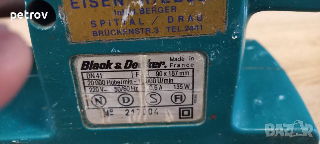 Вибрационна шлайфмашина Black-Decker- DN41, снимка 3 - Други инструменти - 38162674