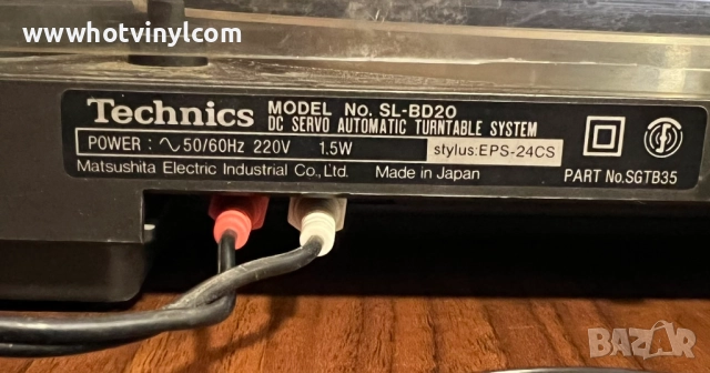 Грамофон Technics SL-BD 20, снимка 4 - Грамофони - 51982102
