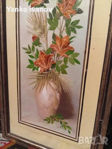 Картина цветя, снимка 3 - Картини - 48760811