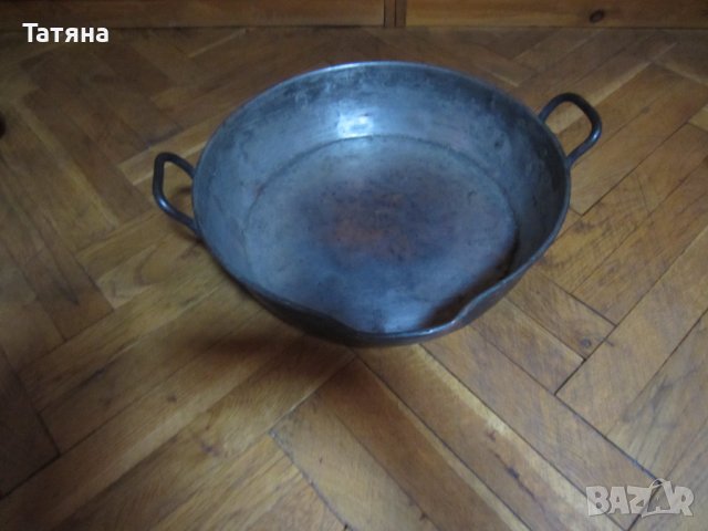  /старинен/съд за вино/декантер; тава за сладко/бакър/ ХАЛБА /МЕСИНГ/, снимка 10 - Сервизи - 37817662