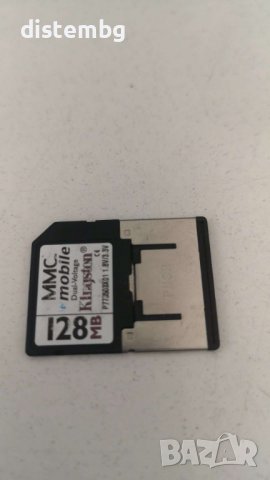 128мb Kingston MMC Mobile Dual Voltage Memory card , снимка 1 - Батерии, зарядни - 36726003