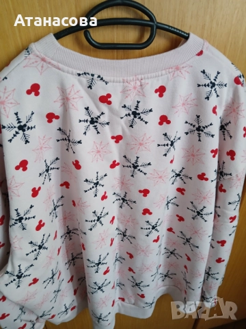 Дамска блузка с коледни мотиви, снимка 2 - Блузи с дълъг ръкав и пуловери - 52275257