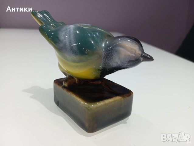 Порцеланова стара фигура на птичка маркирана , снимка 7 - Антикварни и старинни предмети - 52564203