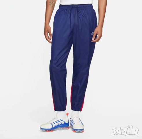 Мъжко долнище Nike Sportswear Windrunner Track Blue/Red - размери S и L