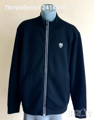 Emporio Armani EA7 Full Zip Mens Size L / XL НОВО! ОРИГИНАЛ! Мъжко Горнище!, снимка 4 - Спортни дрехи, екипи - 52202752