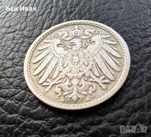 Стара монета 5 пфенига 1903 г.буква А - Германия- рядка,121 годишна !, снимка 5 - Нумизматика и бонистика - 39740302