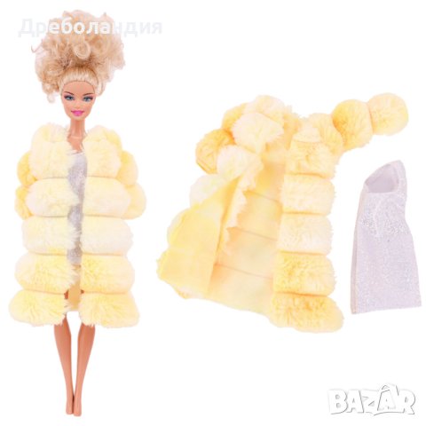 Комплект рокля и палто за барби, снимка 7 - Кукли - 43939498