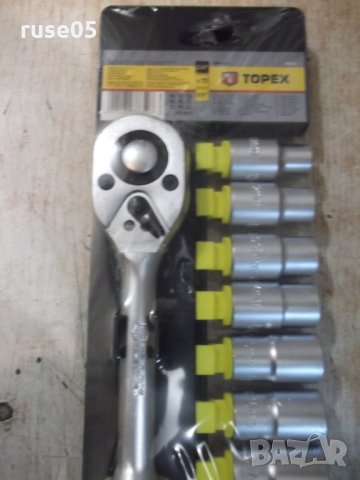 Комплект тресчотка с 10 вложки *1/2 " TOPEX 38D652*, снимка 6 - Други инструменти - 28981798