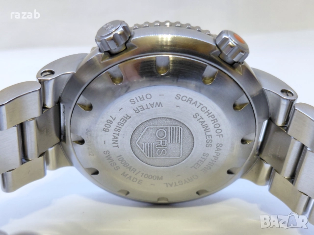 Oris Small Second Automatic Diver-1000m., снимка 11 - Мъжки - 52806523