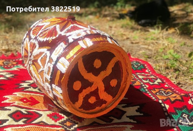 РЕЗБОВАНО БУРЕ ТИП ПАНАГИЯ. В БУРЕТО МОЖЕ ДА СЕ НАЛИВА ВИНО., снимка 6 - Бидони, бурета и бъчви - 43945813