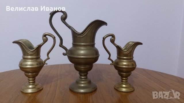 Бронзови кани. Масивни , без забележки.Комплект, снимка 3 - Антикварни и старинни предмети - 43604231