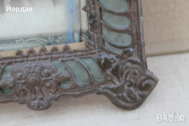 Стара снимка с метална рамка, снимка 7 - Други ценни предмети - 47367266