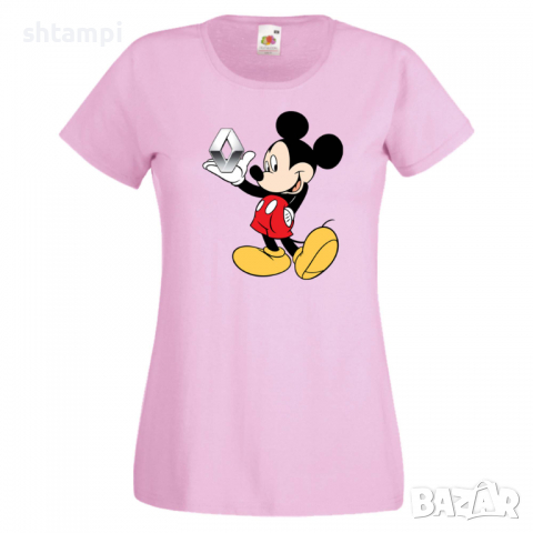 Дамска тениска Mickey Mouse Renault .Подарък,Изненада,, снимка 1 - Тениски - 36528849