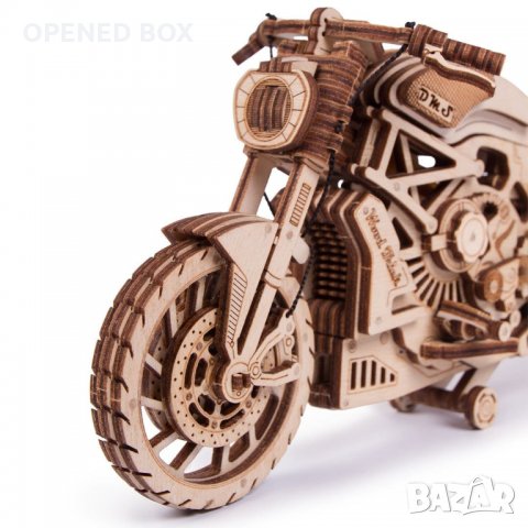 Дървен конструктор Wood Trick Motorcycle DMS, снимка 7 - Конструктори - 35191948