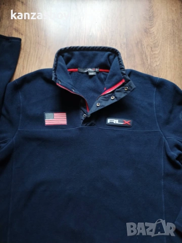 polo ralph lauren - мъжка поларена блуза КАТО НОВА М, снимка 2 - Спортни дрехи, екипи - 53452691