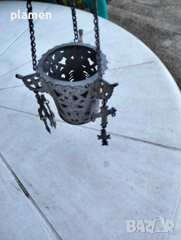 Старо кандило, снимка 3 - Антикварни и старинни предмети - 51544926