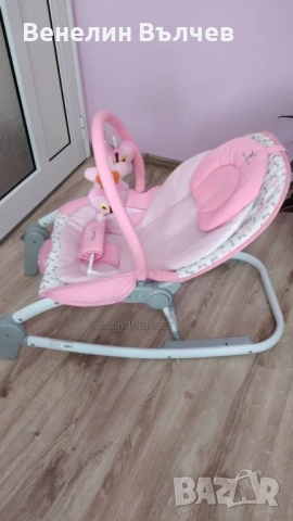 Музикален детски шезлонг, снимка 7 - Детски шезлонги - 52539263