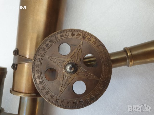 Бронзов далекоглед с античен дизайн и бронзова тринога , снимка 4 - Подаръци за мъже - 43052167