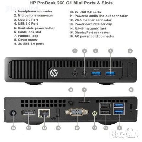 Компютър HP 260 G1 3558U 4GB 500GB HDD с Windows 11 PRO и гаранция, снимка 5 - За дома - 43996926