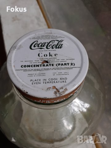 Coca Cola - Стар индустриален буркан от концентрат Кока Кола, снимка 2 - Антикварни и старинни предмети - 40713494