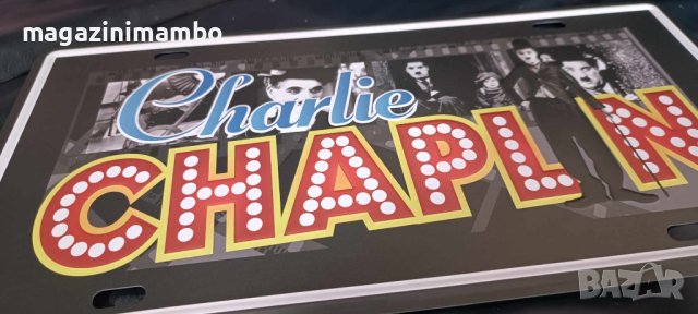 Charlie Chaplin-табела тип регистрационен номер, снимка 2 - Комедии - 43938051
