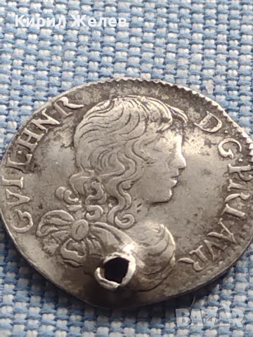 Сребърна монета 1/12 Екю 1660г. Уйлям Хайнрих Оранж 13795, снимка 4 - Нумизматика и бонистика - 42969722