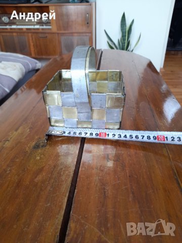 Стара метална кошница, снимка 4 - Други ценни предмети - 32344891