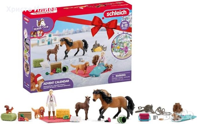 Коледен календар Schleich Комплект фигурки на Животни Ферма за Коне Адвент календар , снимка 1