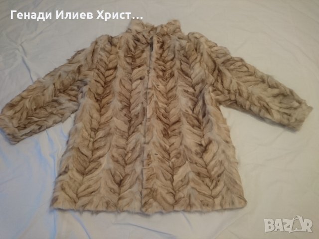 Дамско палто от сребърна лисица