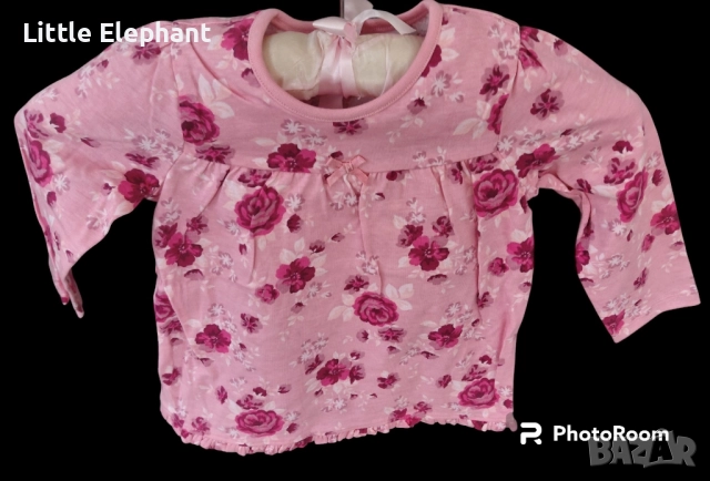 Блузка с дълъг ръкав за 18-24 мес мом големи рози,колекция"Flowers",Англия/нова
