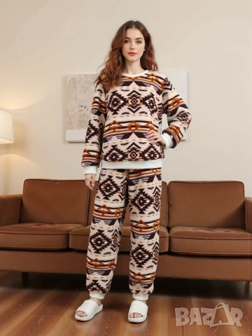  Топъл Домашен Комплект за Есен-Зима, снимка 3 - Спортни екипи - 52969846