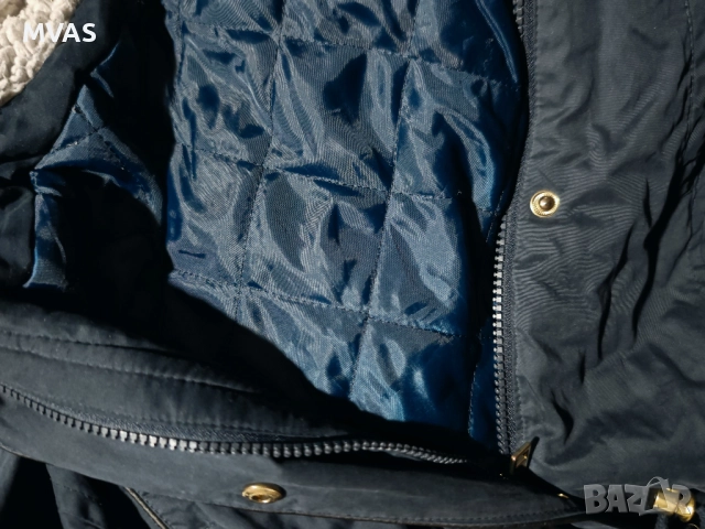 Нова дамска тъмно синя парка S размер, снимка 4 - Якета - 51774463