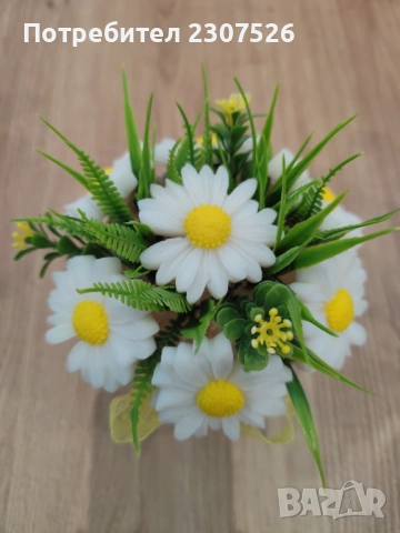 Маргаритки , снимка 2 - Декорация за дома - 53497344