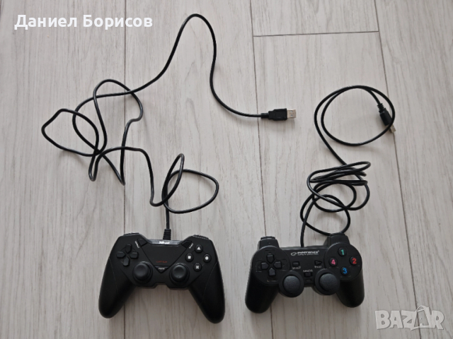 2 бр Геймпад контролери Trust GXT 530 и Esperanza (с кабел) за PC/PS3, снимка 2 - Джойстици и геймпадове - 52910162
