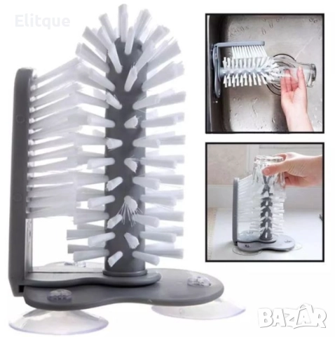 Четка за почистване за мивка Уред за почистване на стъклени чаши /буркани   Размер: Около четката  1, снимка 3 - Други стоки за дома - 52862509