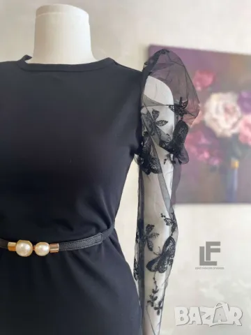 Рокля LFS Wonder All Black 9502  , снимка 3 - Рокли - 50434785